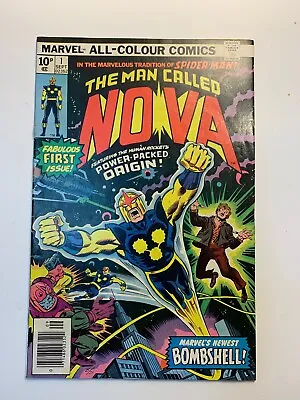 Buy Nova 1 Marvel Comics 1978 Bronze Age UK Price Variant • 80£