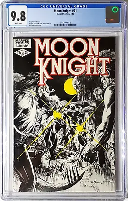 Buy Moon Knight #21, Cgc 9.8 White Pages, 1982 Marvel Comics • 72.05£