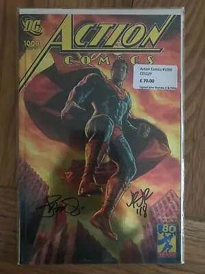 Buy Action Comics #1000 Signed John Romita Jr & Peter Steigerwald COA • 70£