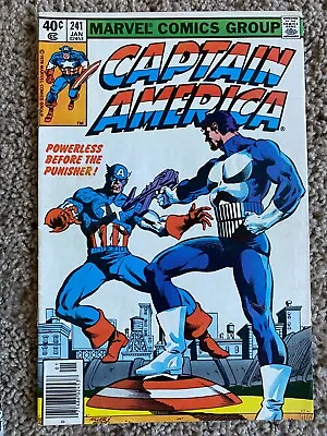 Buy Captain America #241 ~ 1980 Punisher Appearance > Frank Miller Cover / White Pgs • 250.62£