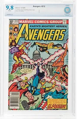 Buy The Avengers #212 9.8 CBCS NEWSSTAND Vers BRONZE AGE Weathermen APPEARANCE CGC • 94.12£