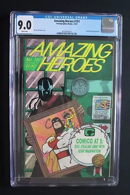 Buy Amazing Heroes #131 1st VENOM In Print 1987 Pre-Spider-Man 300 McFARLANE CGC 9.0 • 133.78£