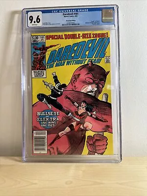Buy Marvel Daredevil 181 Cgc 9.6 Newsstand Edition Death Elektra Kingpin Punisher • 149.99£