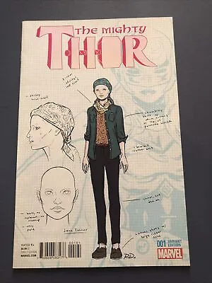 Buy The Mighty Thor #1 1:20 Design Variant Marvel Comics • 10£