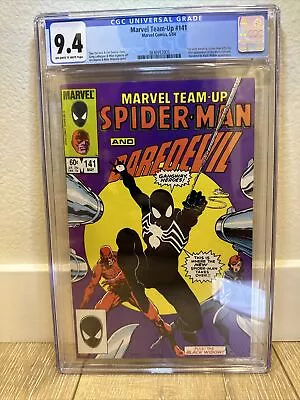 Buy Marvel Team-up #141 Cgc 9.4 Nm 1st Black Costume 1984 Venom Spider-man Mega-key • 196.40£