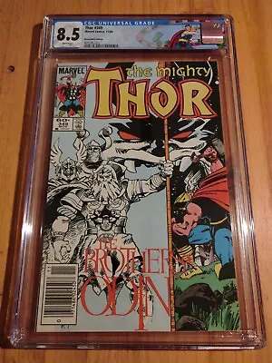 Buy Thor #349 CGC 8.5 - NEWSSTAND EDITION - Origin Of The Odinforce - Custom Label  • 79.06£