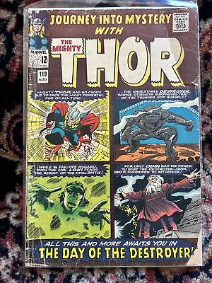 Buy Journey Into Mystery # 119 GD (1965) 1st App THE WARRIORS THREE Silver Age Key • 14.23£