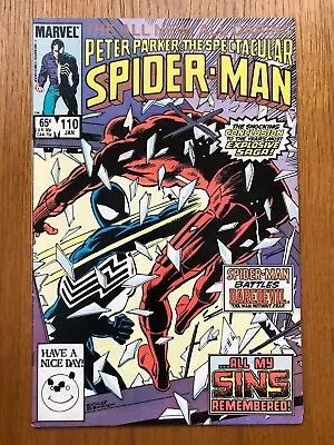 Buy PETER PARKER : THE SPECTACULAR SPIDERMAN #110 - Daredevil App - Marvel Comics • 3.85£