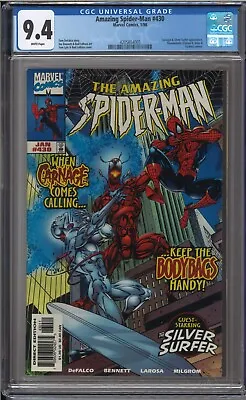 Buy Amazing Spider-Man #430 - CGC 9.4 - Carnage & Silver Surfer Appearance • 55.18£