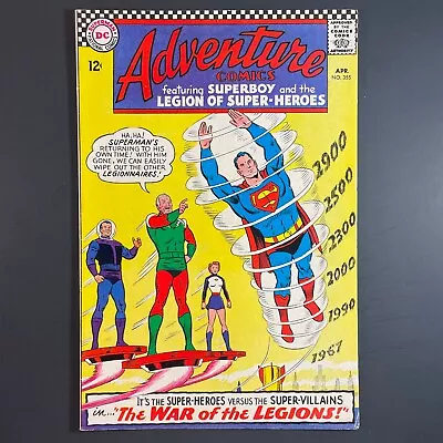 Buy Adventure Comics 355 Silver Age DC 1967 Superman Comic Legion Of Super-Villains • 19.73£