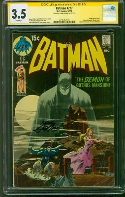 Buy Batman 227 CGC SS 3.5 Detective 31 Homage Neal Adams Cover 12/1970 • 722.83£