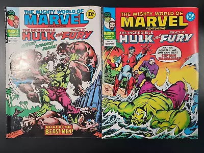 Buy The Mighty World Of Marvel Starring Hulk #292 & #293 Marvel Uk 1977 • 0.99£