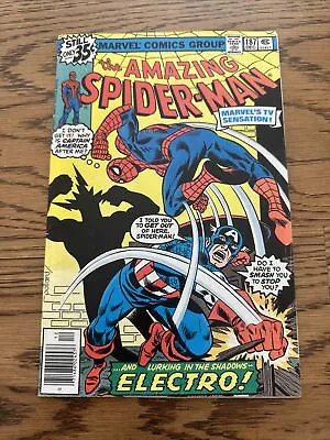 Buy Amazing Spider-Man #187 (Marvel 1978) Electro Vs Captain America Vs ASM! VF/FN • 13.43£