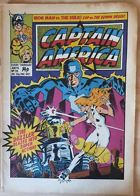 Buy Captain America #20 Marvel Comics UK 1981 Dazzler, Thor, Iron Man • 4£