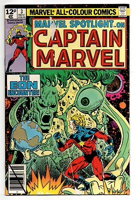 Buy Marvel Spotlight 3 Captain Marvel November 1979 Marvel Comics UK 12p • 0.99£