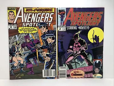 Buy Avengers Spotlight #28 & #32 (1989 Series, January 1990, Marvel) Very Fine • 6.32£