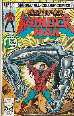 Buy Marvel Premiere Featuring Wonder Man #55 1980 FINE 6.0 First Solo Story  • 14.99£