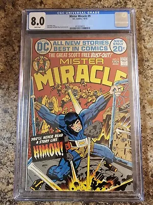 Buy Mister Miracle #9 (1972) CGC 8.0 WP Jack Kirby Bronze Age DC Comics  • 39.52£