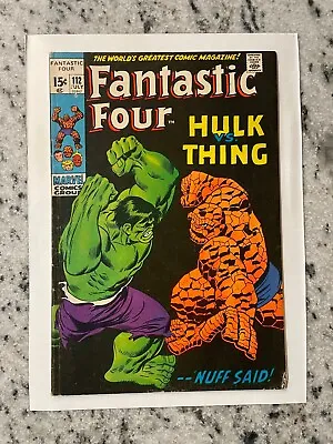Buy Fantastic Four # 112 FN Marvel Comic Book Hulk Vs. Thing Classic Fight C 20 J800 • 159.90£