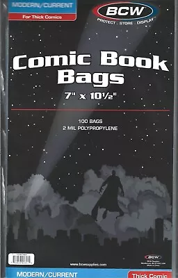 Buy 25 Bcw Thick Current Modern Comic Book Bags / Free Shipping / Discounts On 50+ • 8.18£