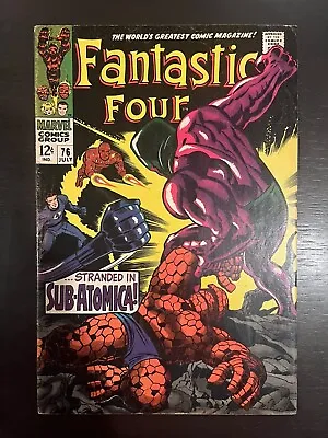 Buy Fantastic Four 76 1968 Fine Condition Classic FF Silver Surfer Story • 19.77£