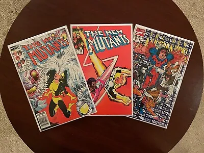 Buy (lot Of 3 Comics) New Mutants #15 #17 & #100 (Marvel 1984-91) Magik 1st X-Force • 23.64£