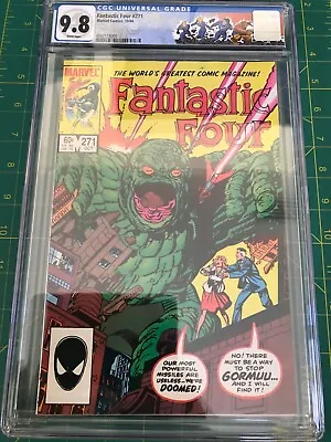 Buy Fantastic Four 271 CGC 9.8 Marvel 1984 White Pages 1st Print Custom Label • 79.06£