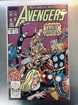 Buy Avengers 301 (1989) Nice Glossy, Very High Grade Issue, Brain Leeches! • 5.53£