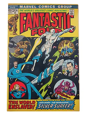 Buy FANTASTIC FOUR #123 1972 Silver Surfer & Galactus VF-/VF Raw Vintage Marvel MCU • 84.45£