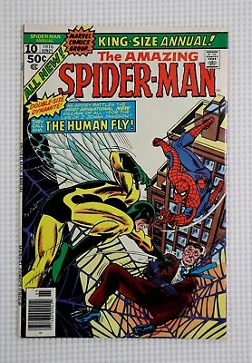 Buy 1976 Amazing Spider-Man Annual 10 By Marvel Comics: 1st Human Fly, 50-cent Cover • 30.65£