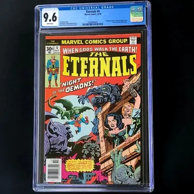 Buy The Eternals #4 (Marvel 1976) 💥 CGC 9.6 White Pg 💥 2nd App Of SERSI Rare Comic • 98.56£
