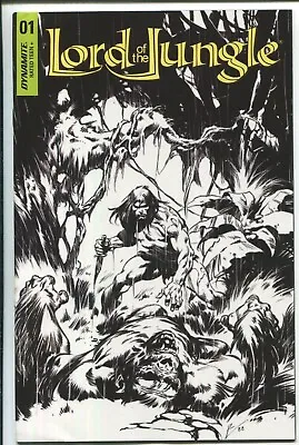 Buy Lord Of The Jungle #1 - De La Torre B & W Variant Cover G - Dynamite/2022 - 1/10 • 6.33£