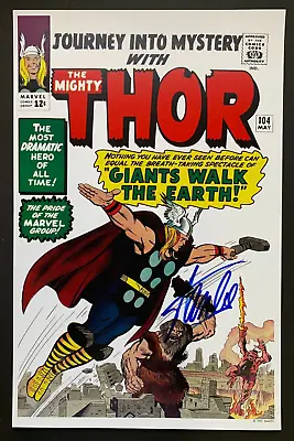 Buy STAN LEE Signed JOURNEY INTO MYSTERY #104 Cover Print, Thor,  Giants Walk Earth  • 163£