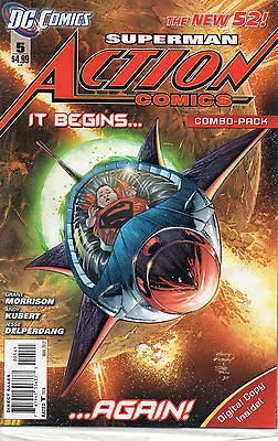 Buy Action Comics #5 (NM)`12 Morrison/ Kubert (Combo Pack) • 3.49£