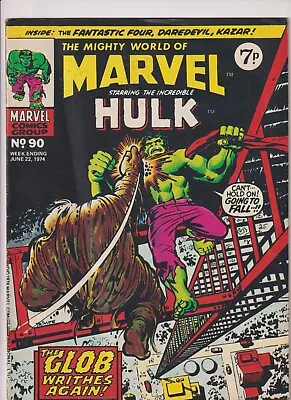 Buy Mighty World Of Marvel #90 Hulk Fantastic Four Daredevil Frightful Four Ka-zar • 1.49£