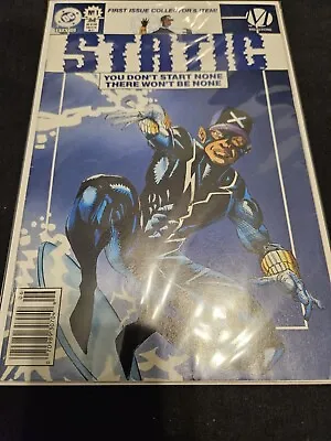 Buy Static #1 VF Blue Cover Variant 🔑 1st App Of Static Shock Newsstand  DC COMICS  • 19.88£
