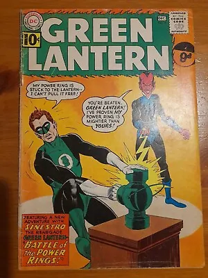 Buy Green Lantern #9 Nov 1961 Good+ 2.5 1st Cover And 2nd Appearance Of Sinestro • 149.99£