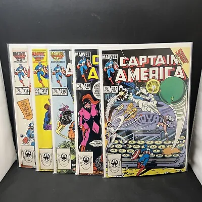 Buy Captain America Lot Of 5 #314 - 318. Marvel Comics 1989 Copper Age. (B1) (7) • 14.24£