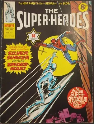 Buy THE SUPER-HEROES Marvel Comics UK No 13 1975 Silver Surfer Spider-Man • 7.99£