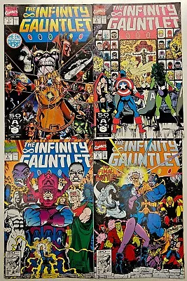 Buy Marvel Comics Infinity Gauntlet Key 4 Issue Lot 1 2 5 6 High Grade FN/VF • 2.20£