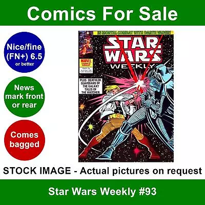 Buy Star Wars Weekly #93 Comic - Nice FN+ 05 December 1979 - Marvel UK • 4.99£