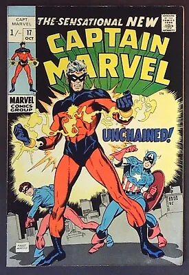 Buy CAPTAIN MARVEL (1969) #17 -1st New Captain Marvel - FINE - Back Issue • 49.99£