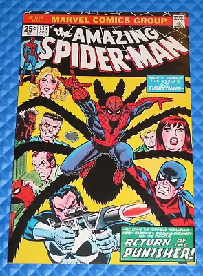Buy Amazing Spider-Man #135 Facsimile Cover Marvel Reprint Interior 2nd Punisher • 31.97£