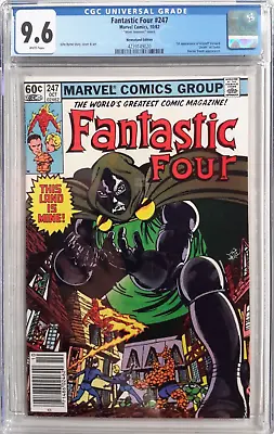 Buy 4️⃣fantastic Four #247 Cgc 9.6*1982 Marvel*byrne*dr Doom*newsstand/mark Jewelers • 396.49£