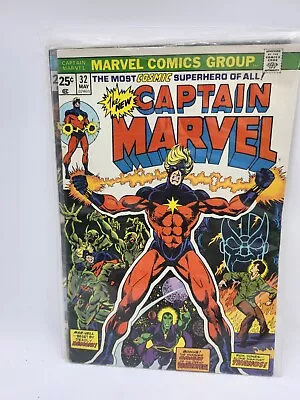Buy Captain Marvel (1968 Series) #32 In Very Fine. Marvel Comics • 39.53£