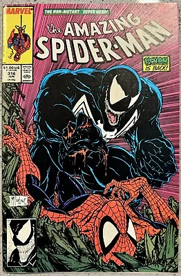 Buy AMAZING SPIDER-MAN #316 🕷️ 1st Venom Cover (full) Todd McFarlane Marvel 1989 • 91.32£