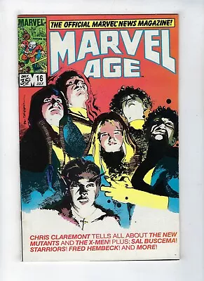 Buy MARVEL AGE # 16 (Chris Claremont On The New Mutants & The X-Men, 1984) VF/NM • 7.95£
