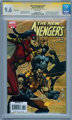 Buy New Avengers #27 Variant Cgc 9.6 Signature Series Signed Brian Bendis Marvel • 74.95£
