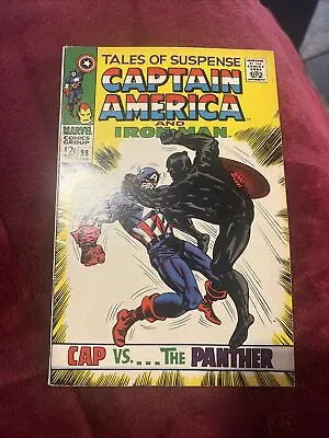 Buy TALES OF SUSPENSE #98  Key 1st Capt. America Black Panther Battle Marvel 1968 FN • 87.95£