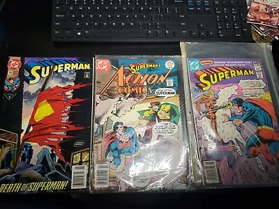 Buy Superman #359 May, #75 Jan 93', Superman Action Comics #468 • 13.78£